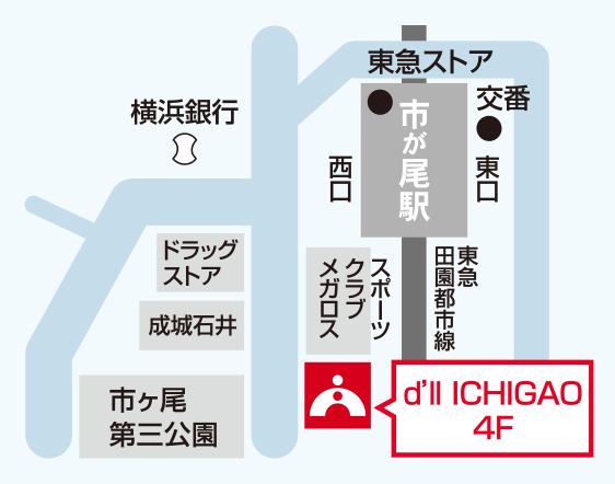 市が尾校 地図