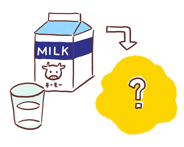 牛乳でプラスチック