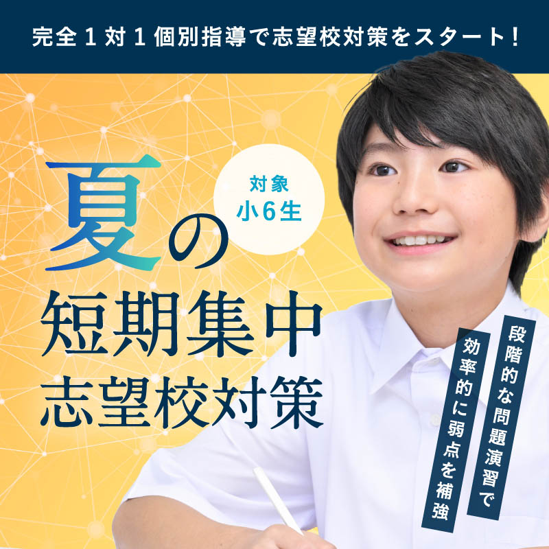 夏の短期集中志望校対策
