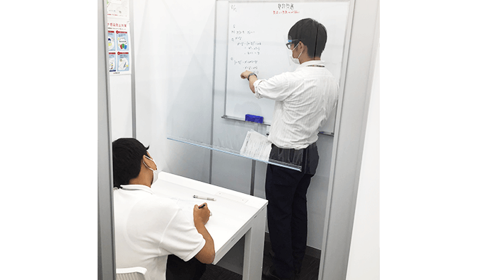 多摩センター校の講師によるコロナ対策