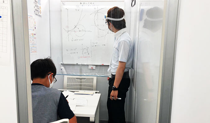 四ッ谷校の講師によるコロナ対策