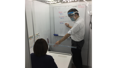 戸越校の講師によるコロナ対策