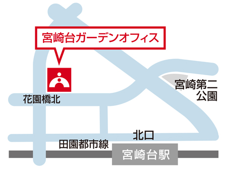 TOMAS宮崎台校の地図